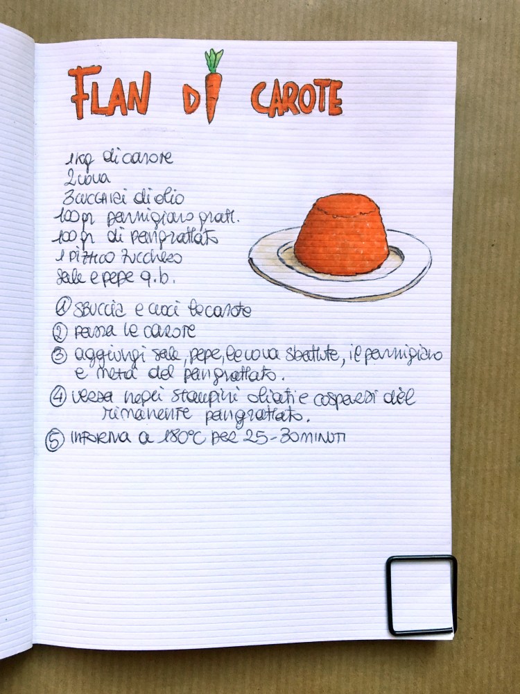 flan di carote